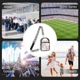 thumbnail image 3 of MoKo Clear Bag for Stadium Use Crossbody Purse for Women Clear Chest Bag with Adjustable Strap,Black, 3 of 7