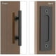 thumbnail image 5 of Herrajes para puertas corredizas de granero de 30 cm, con tirador de dedo empotrado, kit de tirador y tirador empotrado para puertas de granero de garaje y gabinetes., 5 of 5