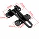 thumbnail image 3 of Cadena de puerta antirrobo, tope de puerta estrecho, cerradura de puerta antirrobo con resorte, con tornillos, para puertas interiores de casa, tratamiento superficial de acero inoxidable cepillado negro mate [201 versión más gruesa mejorada JM, 3 of 5