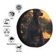 thumbnail image 4 of Naloa Sunset Meditating Doberman PVC Leather Spare Tire Wheel Cover for Car Truck SUV Camper Trailer Universal Fit many size17 inch, 4 of 6
