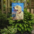 thumbnail image 2 of Carolines Treasures 7158-FLAG-PARENT Yellow Labrador at the beach Flag  multicolor, 2 of 2