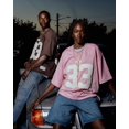 thumbnail image 4 of Camiseta Y2K vintage de malla con estampado de espuma numérica de gran tamaño, estilo hip hop, ropa de calle, estilo Harajuku, informal, de nailon, transpirable, unisex, de manga corta, 4 of 6