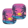 thumbnail image 3 of KUIFORTI Palm Tree Car Windshield Sun Shade Foldable UV Ray Sun Visor Protector Sunshade to Keep Your Vehicle Cool 2 Pack, 3 of 5
