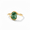 Rose Plated, variant on Half Bezel Moss Agate Engagement Ring, Oval Cut, 925 Sterling Silver Bypass Ring, Anniversary Ring.