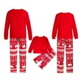 thumbnail image 2 of Sinhoon Family Matching Christmas Pajamas Set Long Sleeve Top and Pants PJs Sleepwear (Red,6-7Y), 2 of 10