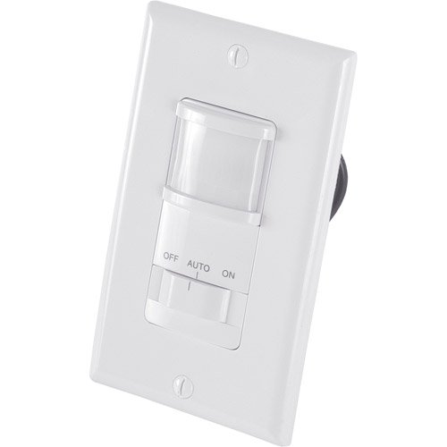 GE 15314 InWall MotionSensing Switch, White
