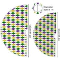 thumbnail image 3 of Coolnut Mardi Gras Christmas Tree Skirt Tree Skirt for Holiday Party Home Christmas Day Ornaments48", 3 of 6
