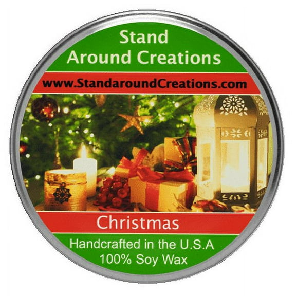 CHRISTMAS TUREEN 8-OZ. ALL NATURAL SOY CANDLE