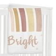 thumbnail image 3 of Sweet Jojo Designs Boho Rainbow Pink Yellow and White Fleece Milestone Baby Blanket 3 Piece Set, 3 of 6