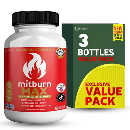 GreenVify MitBurn Max – Daily Lifestyle & Metabolism Support Supplement, Adult Nutritional Formula