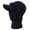 Navy, variant on yocbz Winter Knitted Balaclava, Visor Beanie Hat, Mask Neck Warmer Snood for Cycling Ski Hiking (Black)