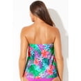 thumbnail image 2 of Swimsuits for All Women's Flyaway Bandeau Tankini Top, 2 of 6
