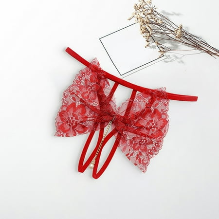 

Miayilima Panties For Women Pearl G String Thong Underwear Size One Size