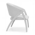 thumbnail image 4 of Modrest Rabia Modern White Leatherette Accent Chair, 4 of 5