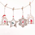 thumbnail image 4 of Decoración de árbol de Navidad, suministros de vacaciones, colgador de puerta, juguete para chico, adornos navideños de tamaño compacto, Kits de decoración para fiestas Forma de la casa Bearachild HA069469-04, 4 of 6