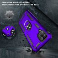 thumbnail image 4 of for Galaxy A42 5G Case with Screen Protector, Grade Shockproof Cover Pass 16ft Drop Test Protective Phone Case with  Kickstand Car Holder for Samsung Galaxy A42 5G Purple, 4 of 14