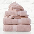 thumbnail image 2 of Superior Hymnia Egyptian Cotton 6-Piece Towel Set, Tea Rose, 2 of 8