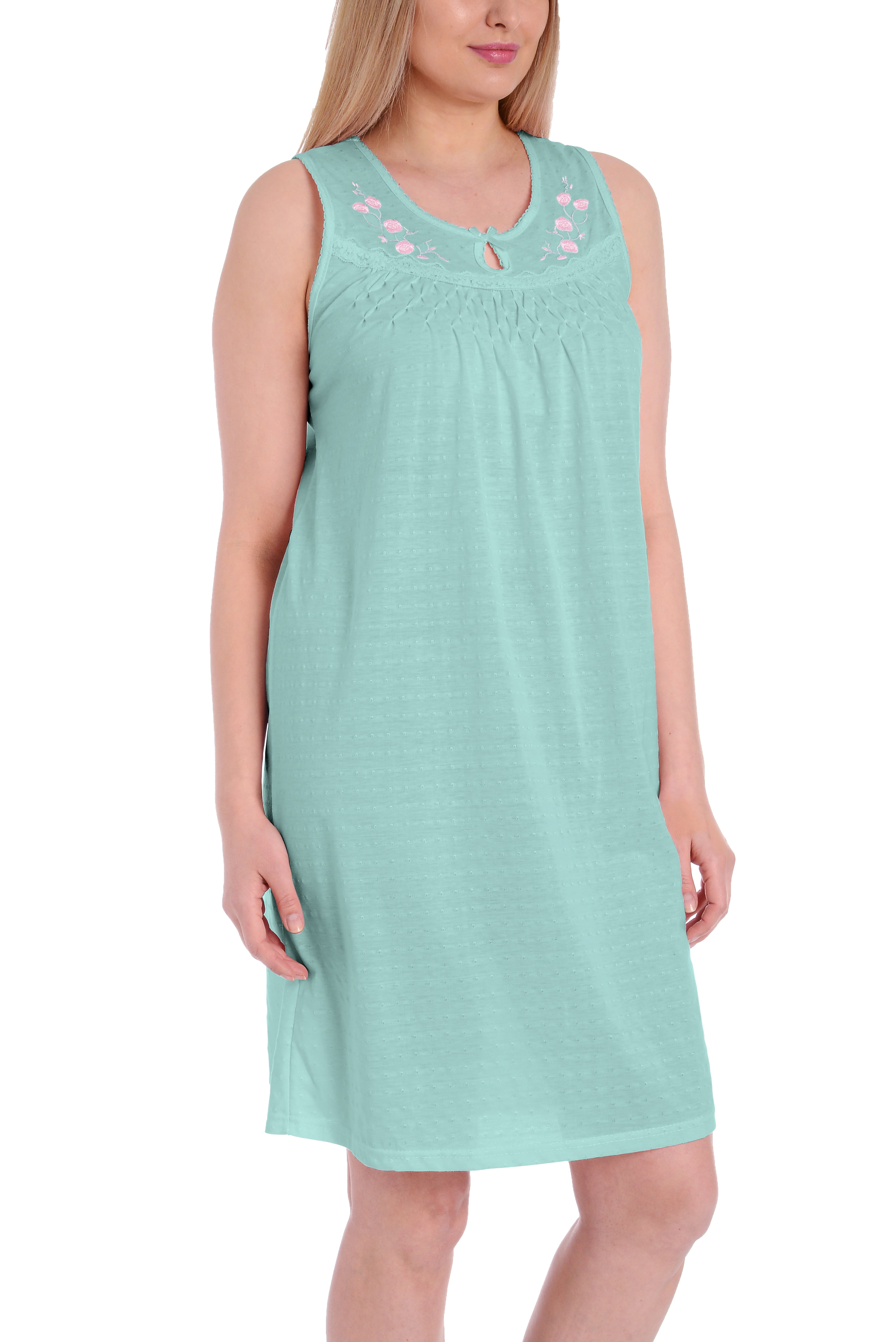 womens cotton sleeveless nightgown