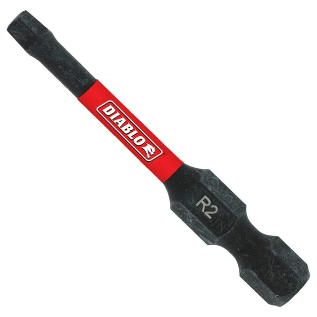 Brocas Fastener Drive Diablo #2 Square Drive, 1/4 pulgadas, hexagonales, paquete de 5