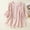 Pink, variant on Women's Short Sleeve Regular Fit V-Neck Short Sleeve Cartoon Tee Flutter Regular Stretchable Collarless Loungewear Pull-On
