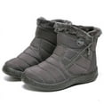 thumbnail image 1 of 35 Botas gruesas ligeras del tacón del 11cm de la prenda impermeable del tobillo de la piel del invierno para las mujeres, 1 of 1