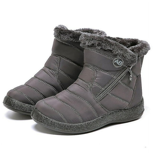 35 Botas gruesas ligeras del tacón del 11cm de la prenda impermeable del tobillo de la piel del invierno para las mujeres