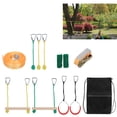 thumbnail image 1 of Obstacle Course Slack Line Kit Climbing Rope Set, Climbing Set, Hanging Ladder Anti-Slip for Outdoor Garden Children Kids, 1 of 7