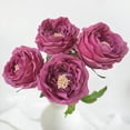 thumbnail image 1 of Flores Artificiales YalzoneMet Rosa Austen 4 Piezas Tallo de 45 cm, 1 of 8