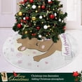 thumbnail image 6 of FMSHPON Happy Groundhog Day Flowers Leaf Xmas Christmas Tree Skirt Stand Mat for Holiday Party Decoration Indoor Outdoor 36 inches, 6 of 6