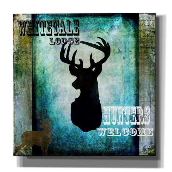 Epic Graffiti 'Lodge Whitetale Lodge' by Lightbox Journal, Canvas Wall Art, 18"x18"
