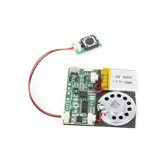 Módulo de sonido JR Press-Button Control, 8 M, grabable en MP3 con USB