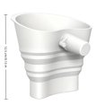 thumbnail image 2 of Flour Funnel for Kitchen Aid Mixer - Easy Pour No-Mess Attachment, Anti-Splash Accessory, Dishwasher Safe, Hands-Free Baking Aid for Dry & Wet Ingredients,Fits Tilt-Head 5 Qt (KSM150), 2 of 5