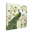 thumbnail image 2 of Trademark Fine Art 'Peacock Arbor I Ivory Sq' Canvas Art by Sue Schlabach, 2 of 3