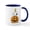 White/Navy Inside, variant on CafePress - Snoopy And Woodstock Halloween - 11 oz Ceramic Mug - Novelty Coffee Tea Cup