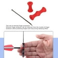 thumbnail image 3 of Bowstring Finger Tab, Contoured Design Protective 10 Sets Bowstring Finger Protector  for Bowfishing Red, 3 of 7
