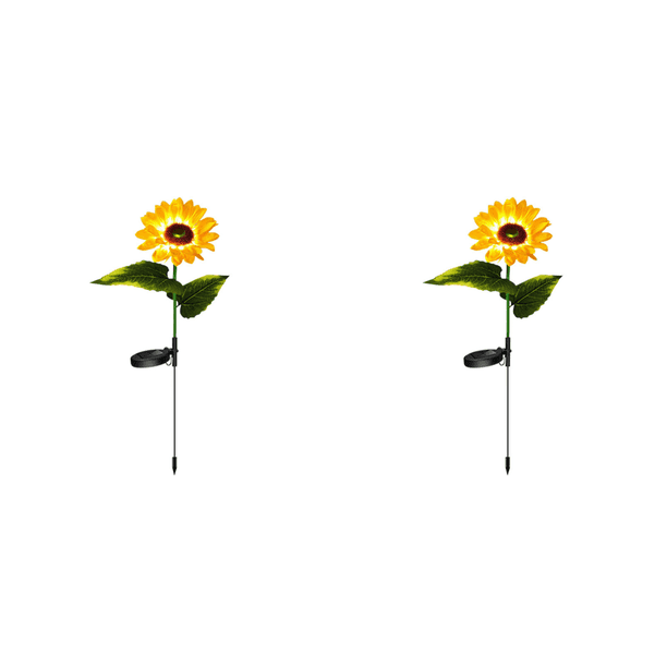 Girasoles Solar Impermeable Jardín Patio Césped Lámpara Noche