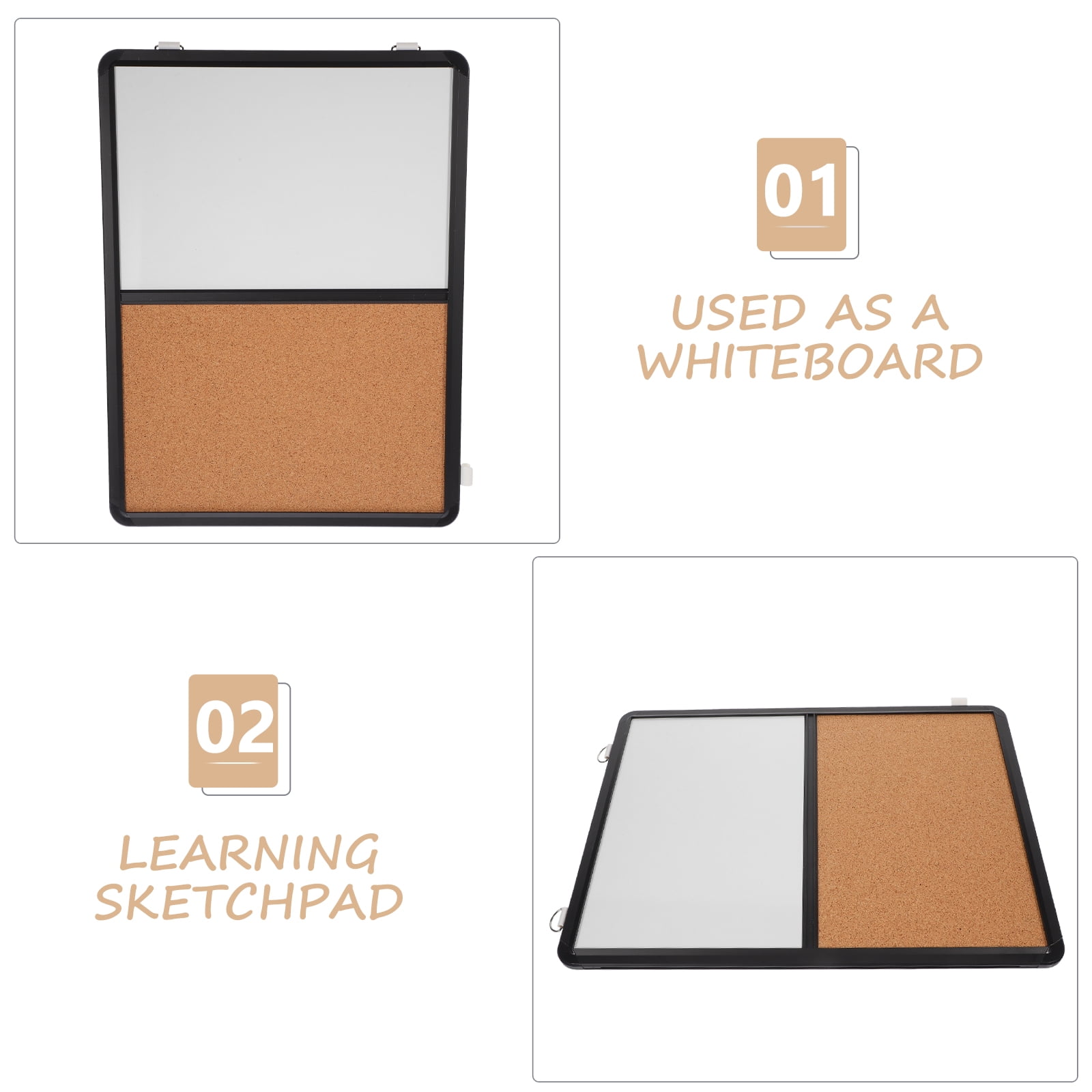 FELTECHELECTR Small Cork Board for Office Notice Board for Office 1Pcs