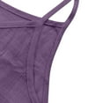 thumbnail image 5 of Lixiuxyad Built-in Bra Tank Tops A Retro Thin Slimming And Linen Inner Top Vest For Ladies,Purple, 5 of 6