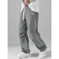 thumbnail image 4 of Pantalones deportivos ZAFUL Parachute Y2k Baggy para hombre, color gris, talla S, 4 of 8