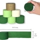 thumbnail image 1 of KAKOWELY 12 rollos de serpentinas de papel crepé verde, suaves, duraderas, fáciles de atar y fijar, ideales para decoraciones de fiestas, bodas, baby showers, ideales para envolver regalos., 1 of 4