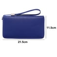 thumbnail image 2 of Monedero de mujer Laklulu, monedero de piel con cremallera y protección RFID, 2 of 5