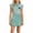 Green, variant on Girls All-In-One 5-Piece School Set, Striped Ruffle Top & Pleated Skirt with Bow, Badge & Socks for 2-15 Years Old, Ready-to-Wear Outfit Khaki 14 Years