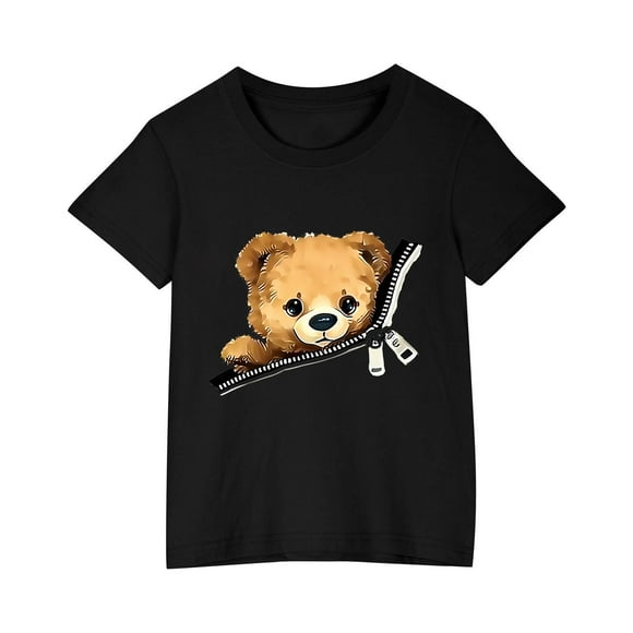 Kids T Shirt Flower Cat Graphic Shirt Summer Girls Floral Tops White Short Sleeve Wild Tee Cute Animal Cartoon Cat T-Shirt