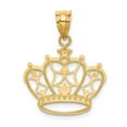 thumbnail image 4 of 14K Two-Tone Gold Charm Pendant 18 mm & Rhodium Crown, 4 of 4