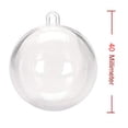 thumbnail image 2 of Bearachild 10pcs bolas rellenas transparentes adornos bolas decoración del árbol de navidad Kits de decoración para fiestas 4cm Bearachild HA1835-01, 2 of 6