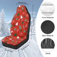 thumbnail image 7 of KUIFORTI Christmas tree Car Seat Covers Flanne Car Seat Covers for Front Seats Elastic Fabrics Full Protection Auto Interior Covers Soft Universal Fit Most Cars SUV, 7 of 7