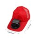 thumbnail image 3 of Gorra De Ventilador Solar De Poliéster 1 unidad de gorro con ventilador solar de poliéster rojo con batería recargable USB y brisa ajustable de 360° para viajes al aire libre. Rkxzt, 3 of 8