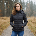 thumbnail image 4 of Puffer Jacket for Women Waterproof Quilted Warm Winter Coat Ultra Light Weight Short Down Jacket, Black S, 4 of 8