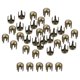 thumbnail image 1 of Uxcell 80Pack Remaches Redondos de Bronce, Picos de Latón de 2mm para DIY Ropa, Cinturones, Bolsas, Zapatos y Artesanía en Cuero, 1 of 7