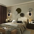 thumbnail image 5 of Adjustable LED Wall Light with USB Charging Port, 3W 3000K + 8W 6000K, Black, for Bedroom Ambiance, 5 of 5